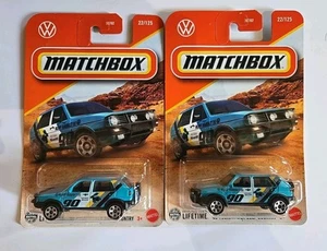 🔥2025 Matchbox '90 VOLKSWAGEN GOLF COUNTRY🏁 Lot Of 2💢 - Picture 1 of 3