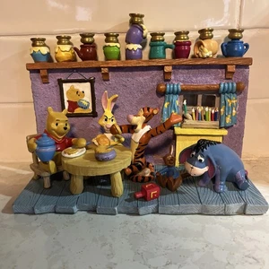 AUTHENTIC Rare Winnie the Pooh Disney Hanukkah Menorah Eeyore Tigger collectible - Picture 1 of 13