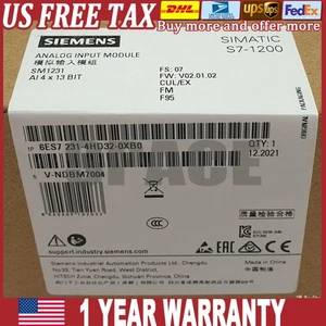 New Siemens 6ES7 231-4HD32-0XB0 6ES7231-4HD32-0XB0 input SM1231 US FREE TAX - Picture 1 of 9
