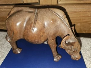 Vintage Chinese Handcarved Water Buffalo Figurine - Picture 1 of 5