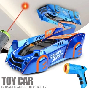 Remote Control Car Zero Gravity Laser Rc Wall Climbing Race Car Kids Toy Gift - Picture 1 of 10