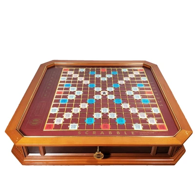 Vintage 1990 Franklin Mint Scrabble Collector’s Replacement Board & Drawer Only - Image 1 of 4