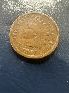 1867/67 Indian Head Penny Coin FS-301 Uncertified Ungraded - Picture 1 of 3
