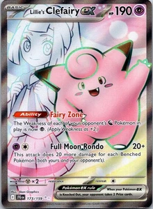 Lillie's Clefairy ex ultra raro SV09: Journey Together 173/159 casi nuevo - Imagen 1 de 2