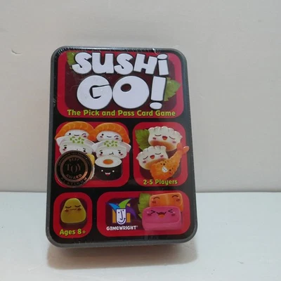 Complete Sushi Go! Card Game 2014 Gamewright in Metal Tin New - Image 1 of 4
