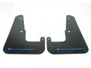 Rally Armor UR Mud Flaps Black w/ Blue Logo for 2008-2013 Impreza WRX STI Wagon - Picture 1 of 1