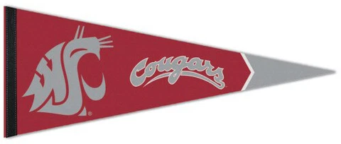 WASHINGTON STATE COUGARS Official NCAA Team Premium Felt Collectors PENNANT Cover