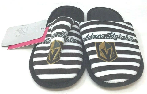 Vegas Golden Knights Women's Large Slippers NHL License  VGK *NEW W/ TAGS* :E Cover