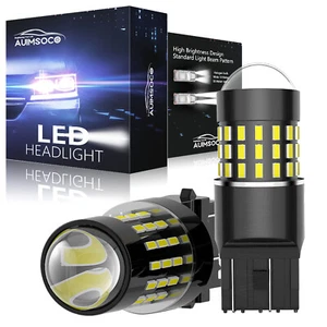 For Nissan GT-R 2009-2021 White 7443/7440 LED Turn Signal Parking Light Bulbs 2x - Foto 1 di 12