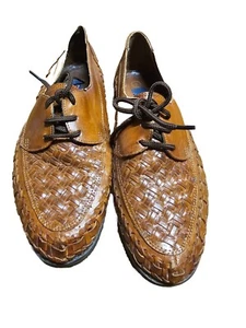 Regatta Casual Leather Shoes Size 9 Loafers Weave Brown - Picture 1 of 5