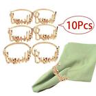 10 Pieces Napkin Buckles Adornment Round Decorative for Holiday Banquet KC
