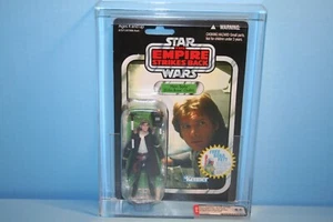 STAR WARS 2010 GRADO AFA COMO NUEVA EN TARJETA TVC HAN SOLO ECO FIGURA ARMA - Imagen 1 de 11