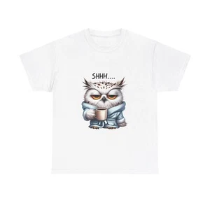 Sarcastic Owl Bird T-Shirt Funny Unisex Tee Perfect Gift Idea for Humor Lovers - Picture 1 of 21