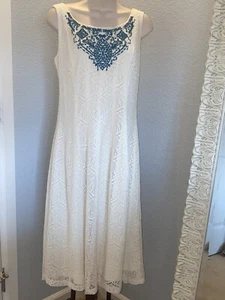 Woman’s Vintage Dress Signature by Robbie Bee PL Cream Color EUC - Picture 1 of 7