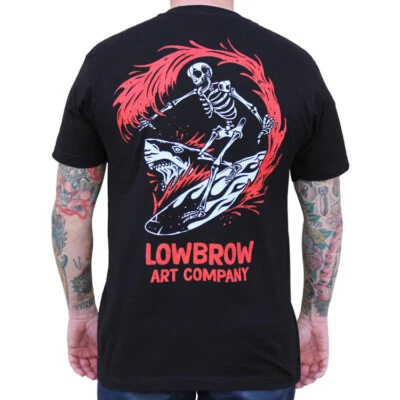 Camiseta Lowbrow Art Bloody Skeleton Surfer Personalizada Adi Tatuaje S-M-L-XL-2XL NUEVA CON ETIQUETAS Foto 1 de 4