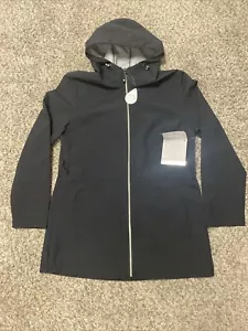Giacca a vento Big Chill donna M media full zip con cappuccio nera nuova con etichetta - Foto 1 di 10