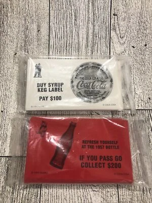 Monopoly Coca Cola ‘99 Collectors Edition Replacement Chance & Community Chest - Image 1 of 4