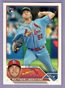 2023 Topps Serie 1 Matthew Liberatore tarjeta de novato #52 Cardinals RC QTY - Imagen 1 de 2