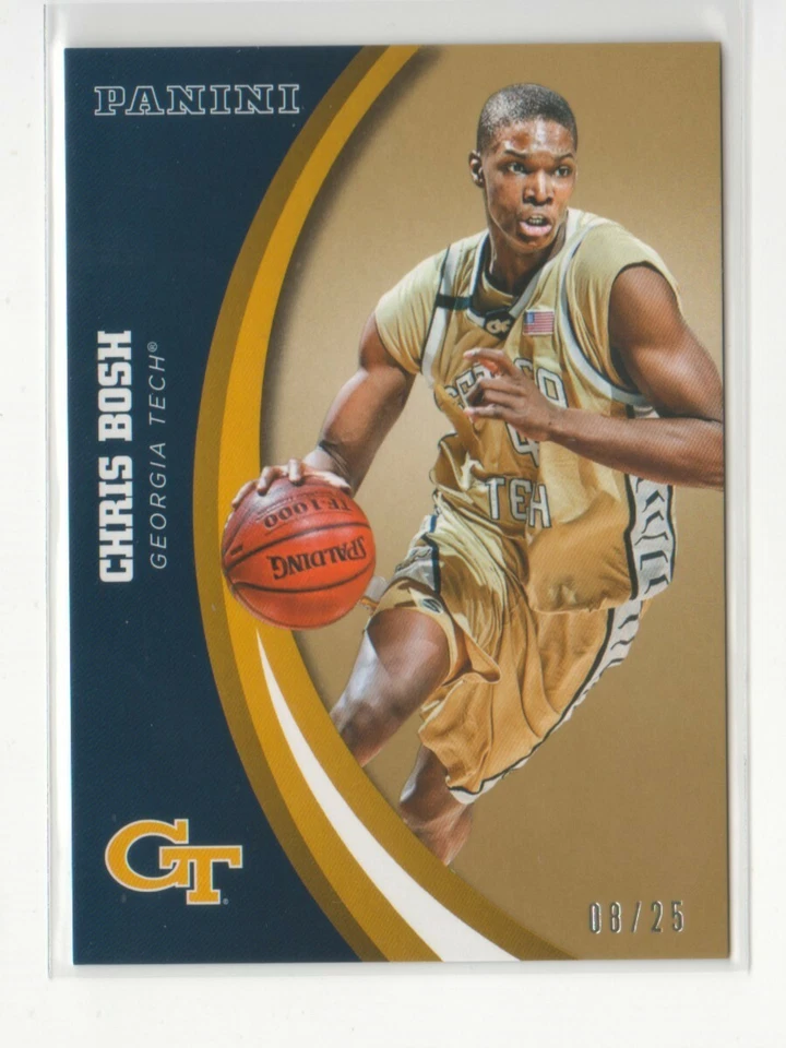 Panini Collegiate Georgia Tech Gold #42 2016 Chris Bosh 25/08 - plano envío y devolución Foto 1 de 1