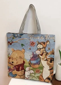 Disney WINNIE THE POOH TIGGER Grande TAPIZ TOTE Hombro Bolso de Compras Cartera - Imagen 1 de 4