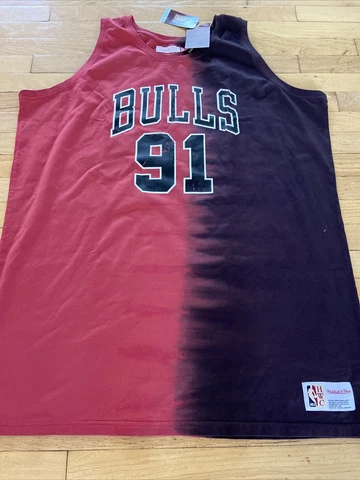 Mitchell Ness NBA Chicago Bulls Vest Cotton Dennis Rodman 3XLT Men’s Rare Cover