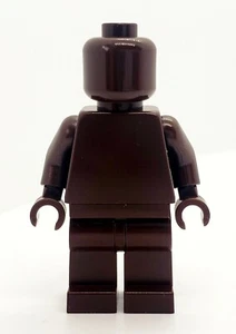 Lego MONOFIG PLAIN DARK BROWN MONOCHROME MINIFIG NEW - Bild 1 von 3