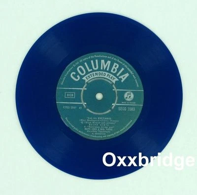 MANOLIS XIOTIS Mary Linda GREEK FOLK JAZZ 45 RARE Greece MAN ΧΙΩΤΗΣ Blue Vinyl - Image 1 of 2