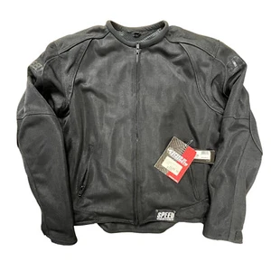 Speed and Strength Motorcycle Jacket Mens Small Black Under Radar Mesh Biker - Picture 1 of 12
