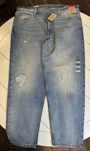 Nuevo Levi's 550 '92 Marcador Cónico Relajado Pintura Salpicaduras Marcas Hombres Talla 38 X 30 - Imagen 1 de 5