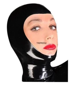 Latex Gummi Maske mit Gesichtsöffnung – Cosplay Kostüm für Party & Halloween - Bild 1 von 6