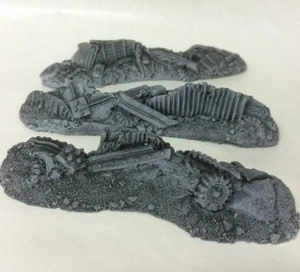 JAVIS MIXED DEBRIS BARRICADES 3-PACK, Unpainted.1/72,1/76 20MM Scale - BZDBAR - Picture 1 of 1