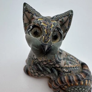 Jon Stuart Anderson Dragonfly Cat Polymer Clay Figurine Feline Sculpture Kitten - Picture 1 of 8
