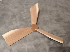 Kit de hélice 14.5" Whirligig 3 HOJAS HÁGALO USTED MISMO BUJE SEPELE con hojas de cedro de 1/4" - Imagen 1 de 6
