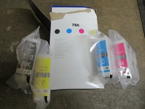 Epson 786 Black & Yellow & Cyan & Magenta Ink Cartridges OEM Sealed - Picture 1 of 2