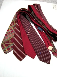 4 X CRAVATTE SETA VINTAGE 80 MISSONI YVES SAINT LAURENT VALENTINO CHARLES - Picture 1 of 2