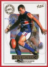 2001 AFL AUTHENTIC (2000 ALL AUSTRALIAN) CARD - AA21 Brad JOHNSON (BULLDOGS)