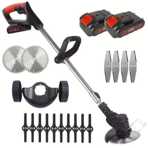 Cordless Lawn Mower Trimmer Cutter 21V with Wheels (3 Cutting Blades) - Picture 1 of 6