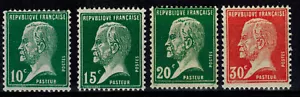 Estampillas tipo Francia Pasteur Nº 170 a 173 Nuevo ** MNH - Imagen 1 de 1