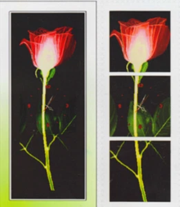 " Rose " 11CT Simple Clock cross stitch kits 40cm*120cm - Picture 1 of 1