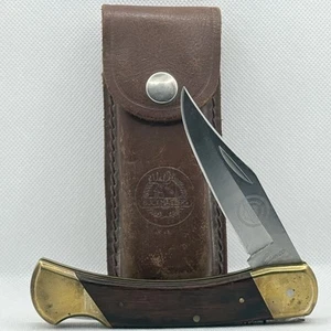 Vintage Buckmasters Camco Lockback Knife & Sheath 3.6" Blade VTG Pocket Knife - Picture 1 of 10