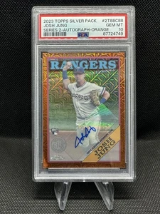 Josh Jung RC 2023 Topps Silver Pack Orange Auto /25 PSA 10 (Pop 1) - Bild 1 von 2
