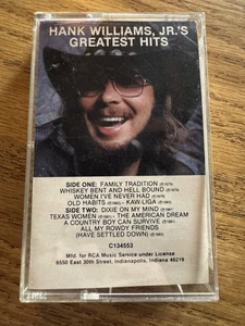 Hank Williams JR. "Greatest Hits" (Cassette Tape) ELEKTRA ASYLUM Records 1982 - Picture 1 of 4