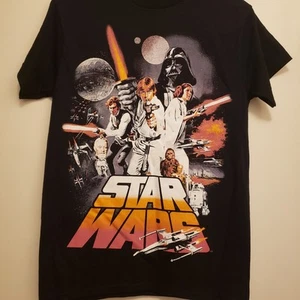 Star Wars BLACK Men's T-Shirt SIZE SMALL - Picture 1 of 6