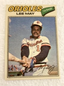 1977 Topps Cloth Sticker Lee May FREE SHIPPING - Picture 1 of 2