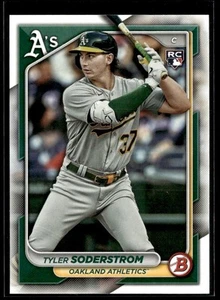 2024 Bowman Green Pattern Tyler Soderstrom Rookie Oakland Athletics #15 - Picture 1 of 2