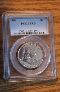 Medio dólar Franklin 1961 50c graduación profesional prueba PR64 - Imagen 1 de 5