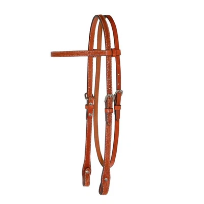 CIRCLE Y Regular Oil Floral Tooled Straight Browband Headstall (0233-8344) - Image 1 of 3