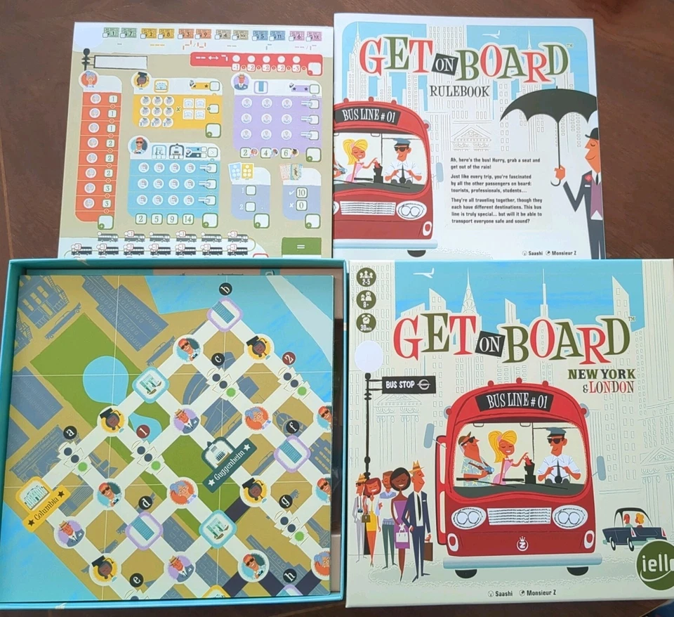 Get on Board: New York & London Board Game - Stunning - Image 1 of 1