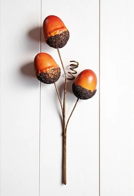 Artificial Autumn Acorn Pick, Artificial Floral, Fake Flowers, Fall Home Decor - Image 1 of 4