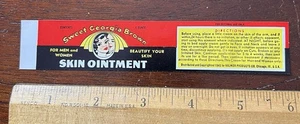 Vintage Sweet Georgia Brown Skin Product 1943 Label  African American Beauty - Picture 1 of 2